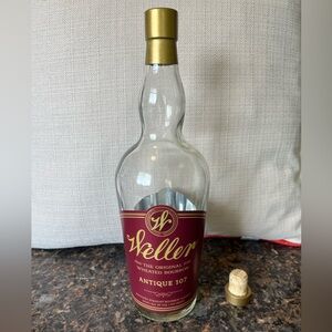 Weller Antique 107 Bourbon Bottle 750ml - Empty for Crafts
